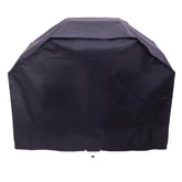 Charbroil 2 Burner Medium Grill Cover front view, black vinyl