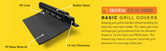 Charbroil 2 Burner Medium Grill Cover side view with draw-string adjustment