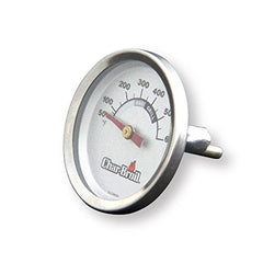Charbroil 2-inch temperature gauge with silver dial face