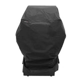 Charbroil small smoker cover front view with adjustable straps