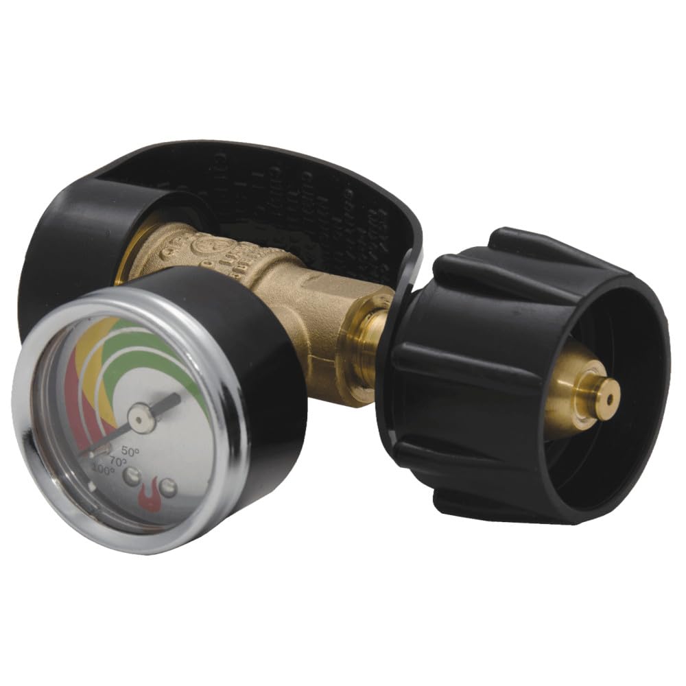 Charbroil Universal Propane Tank Gauge front view with easy-to-read display