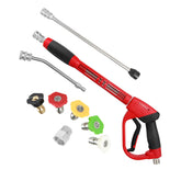 CHAVOR Pressure Washer Gun front view with extension rod