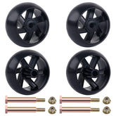 CheeMuii 5 inch lawn mower deck wheel front view