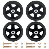 CheeMuii 7-inch lawn mower wheel front view