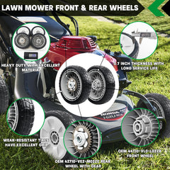 CheeMuii 8 Inch Lawn Mower Rear Wheel Gray
