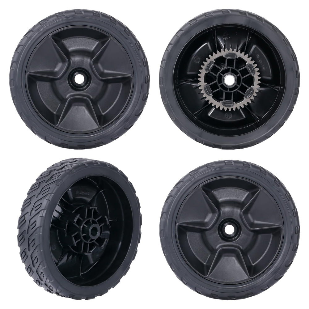 CheeMuii 8-inch rear lawn mower wheel front view