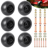 CheeMuii Lawn Mower Deck Wheels Kit packaging with wheels and accessories