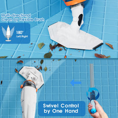 Cheerclean pool vacuum in use in an inground pool