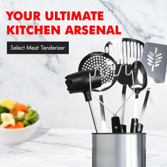 Chef Craft Meat Tenderizer ergonomic handle close-up