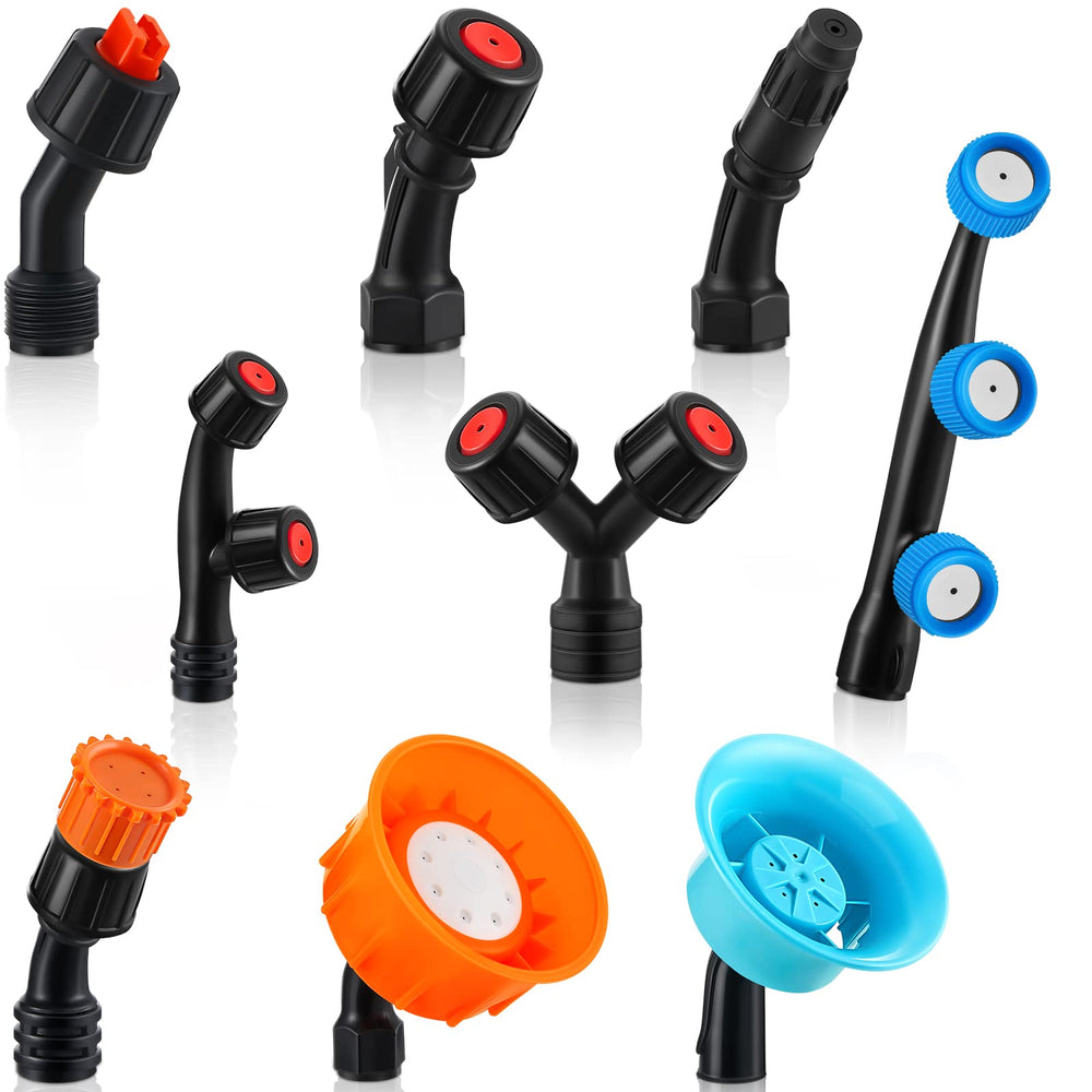 CHENGU 9 Pcs Pump Sprayer Nozzle Tips set with various styles