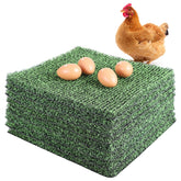 Chewoof Chicken Nesting Pads green set with 4 fake wooden eggs