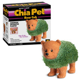 Chia Bear Cub Planter front view with terracotta finish