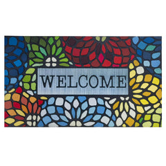 CHICHIC Colorful Welcome Mat front view 18x30 inches