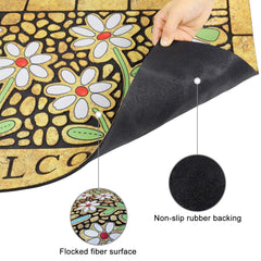 CHICHIC Welcome Door Mat in outdoor setting