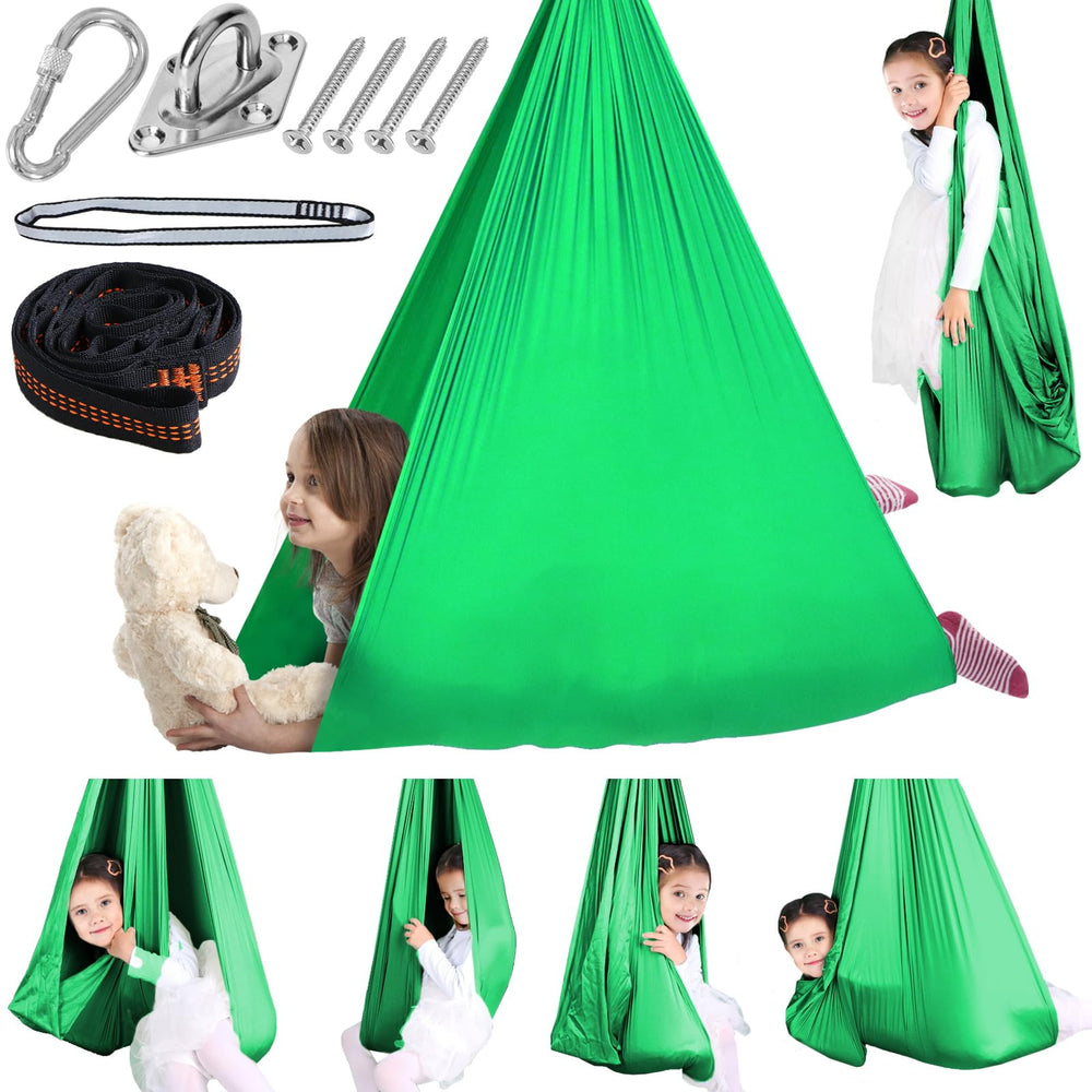 Chihee Sensory Swing in green, front view