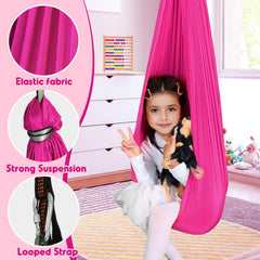 Chihee Sensory Swing in outdoor setting with child