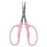 Chikamasa B-500SRFP curved scissors in pink, front view
