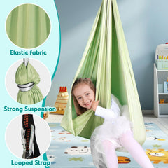 Child using Chihee Sensory Swing outdoors