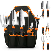 CHRYZTAL Gardening Tool Set with tote bag and stainless steel tools