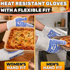 CINEYO heat resistant gloves on a kitchen counter
