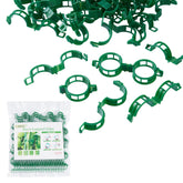 CIQIYO 300 Pack Plant Support Clips in green color