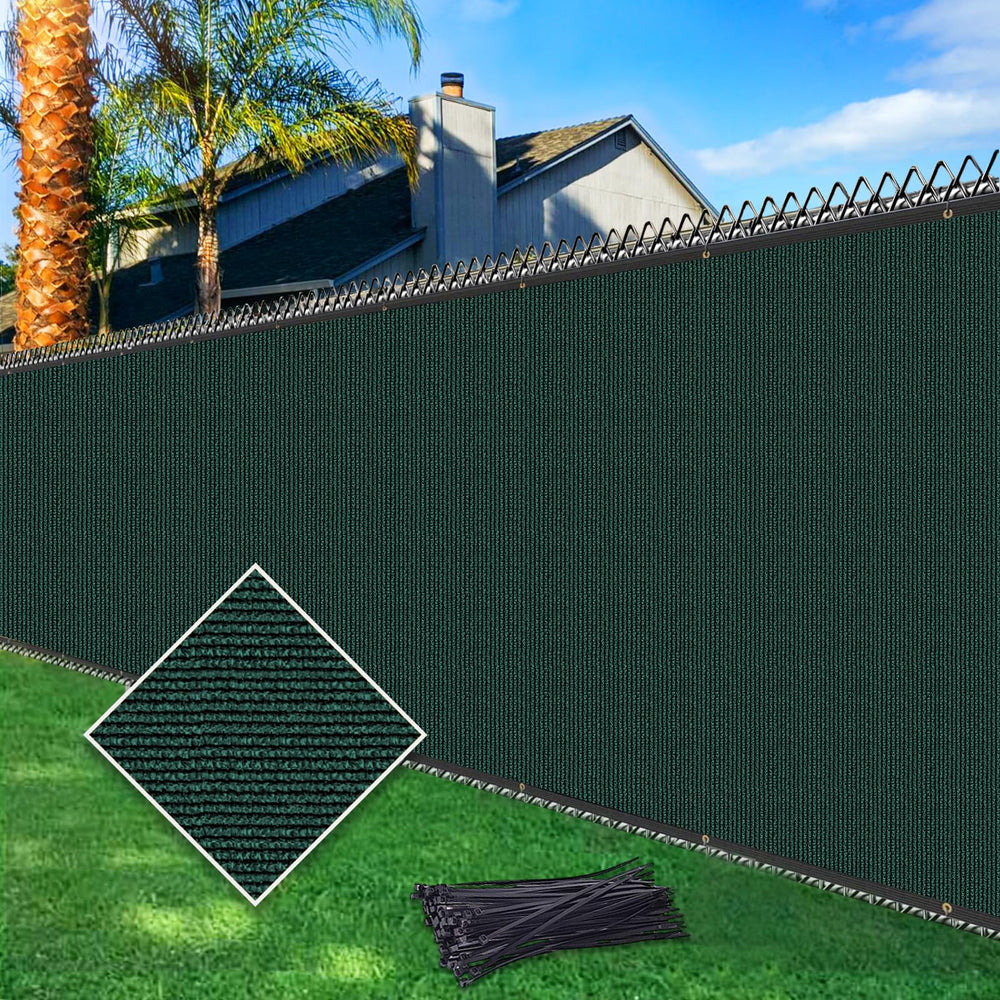 Cisvio 4ft x 50ft Heavy Duty Privacy Screen in Dark Green