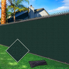 Cisvio 4ft x 50ft Heavy Duty Privacy Screen in Dark Green