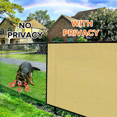 Cisvio Fence Privacy Screen installed on a patio