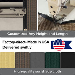 Cisvio privacy fence screen with zip ties for installation