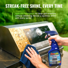 Citrusafe Grill Cleaner in action on a BBQ grill