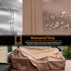 CKCLUU Patio Furniture Cover with furniture beneath