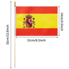 Ckexin Mini Spanish Flag on stick close-up