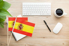 Ckexin Mini Spanish Flags displayed outdoors