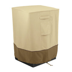 Classic Accessories 21-inch Fire Column Cover in Pebble, front view