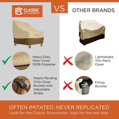 Classic Accessories Veranda BBQ Grill Cover side view