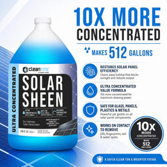 CLEANTITE Solar Panel Cleaner 1 Gallon concentrated formula