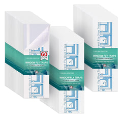 Cleanuper 60 Pcs Window Fly Traps packaging front view