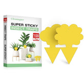 Cleanuper Gnat Killer Sticky Trap in flower shape, yellow