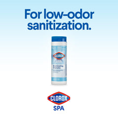 CLOROX Pool&Spa Brominating Granules in a hot tub setting