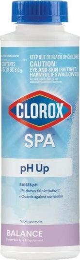 CLOROX Pool&Spa Spa pH Up 18 oz bottle front view