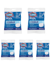 Clorox Pool&Spa XtraBlue 3-inch chlorinating tablets pack front view