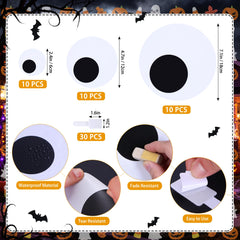 Close-up of 7.09 inch UYEDUJZ Halloween eyeball