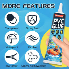 Close-up of adhesive tube from Wonshine Patch Kit