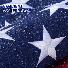 Close-up of AGUIFLGS American Flag fabric texture
