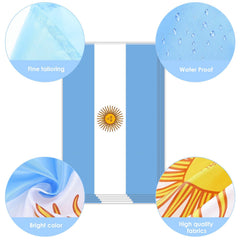 Close-up of AhfuLife Argentina flag with bright colours