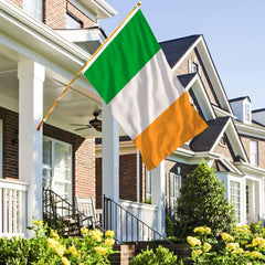 Close-up of AhfuLife Irish Flag 3x5 ft fabric texture