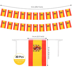 Close-up of AhfuLife Spanish flag showing vibrant colours