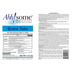 Close-up of Ahh-Some Bromine Tablets in packaging