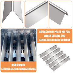 Close-up of AJinTeby heat deflectors for grills