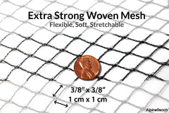 Close-up of AlpineReach heavy-duty woven mesh netting